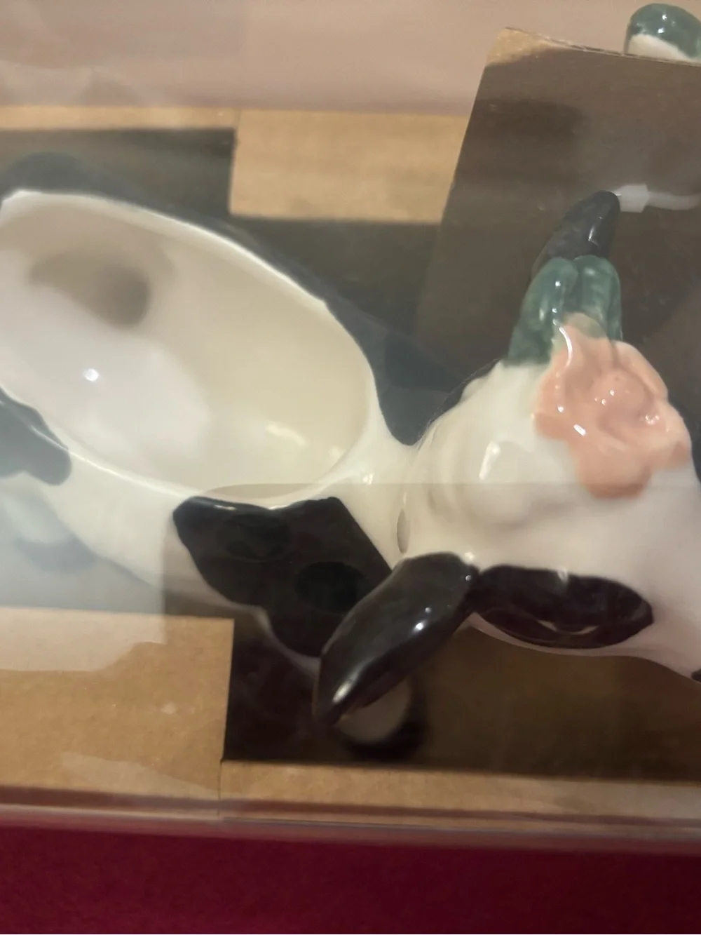 Cost Plus World Market Cow Creamer and Sugar Set- Comes w/Sugar Spoon. NIB.